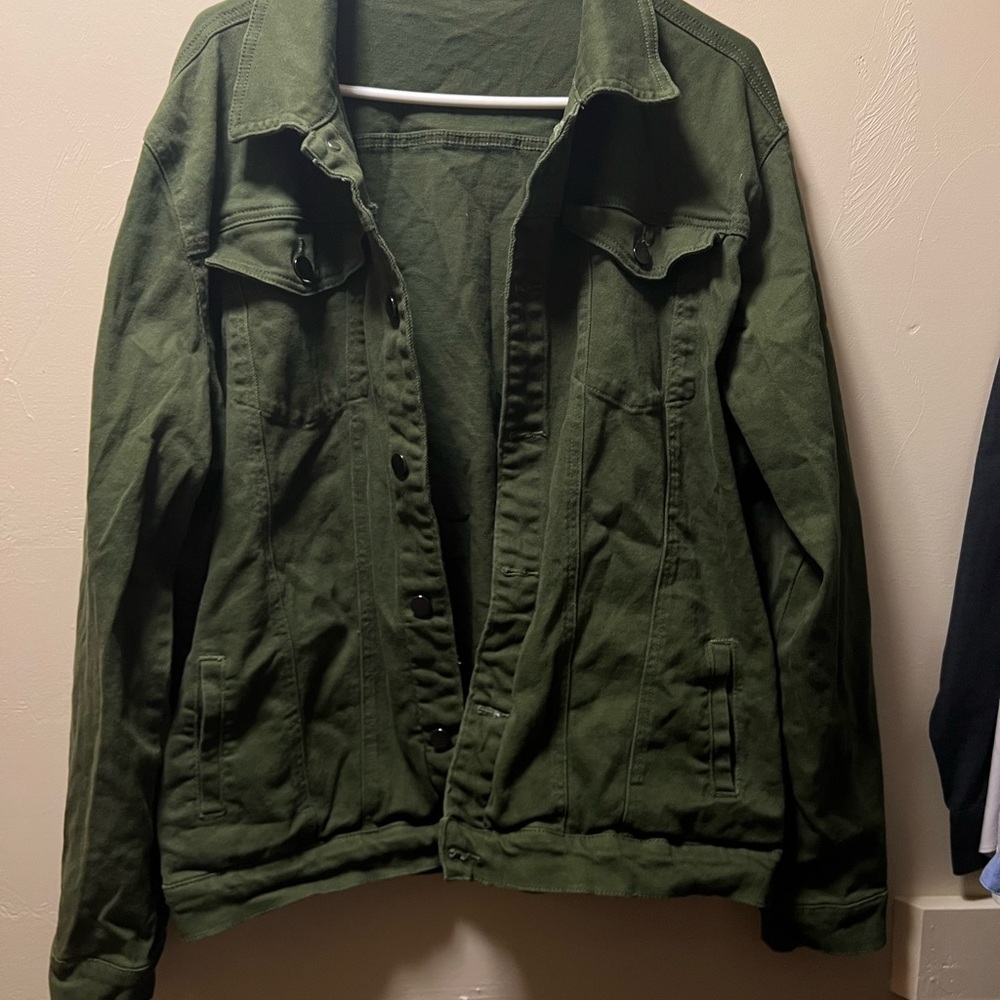 Green Button-Up Jacket